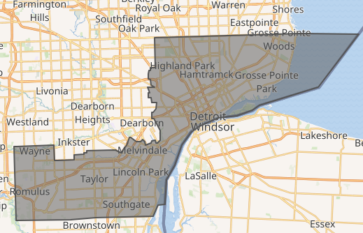 File:Michigan's 13th congressional district.png